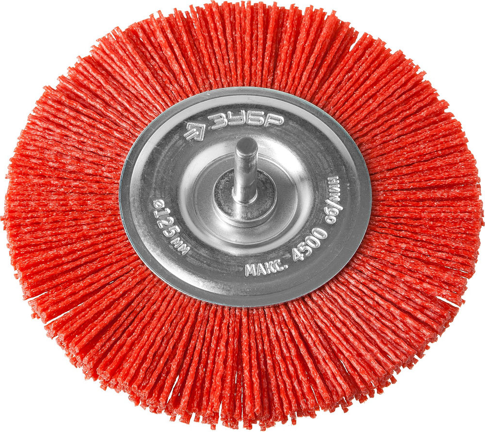 Щетка дисковая для дрели 125 мм, нейлоновая проволока ЗУБР Профессионал 35161-125_z02