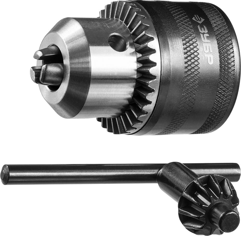 Патрон ударный сверлильный с ключом для дрели 13 мм, 1/2 ЗУБР Профессионал 2908-13-1/2_z02