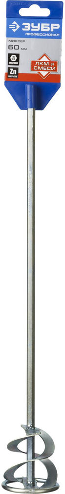 Миксер для красок 60 х 400 мм, шестигранный хвостовик ЗУБР Профессионал 0603-06-40_z02