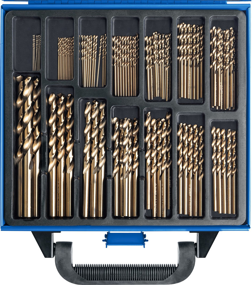 Набор сверл по металлу 99 шт (1-10 мм), сталь Р6М5К5, класс А, мет.бокс Кобальт ЗУБР Профессионал 29626-H99