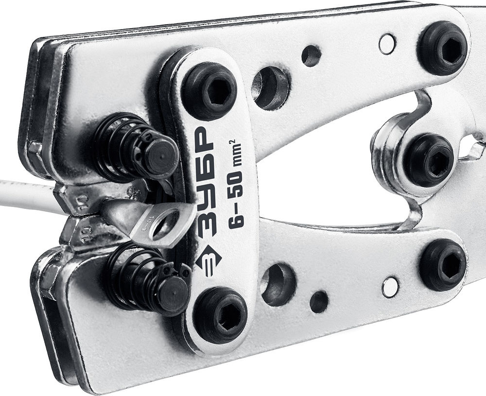 Пресс-клещи гексагональные усиленные для медных наконечников и гильз 6 - 50 мм2 ЗУБР ПКГ-50 Профессионал 45453