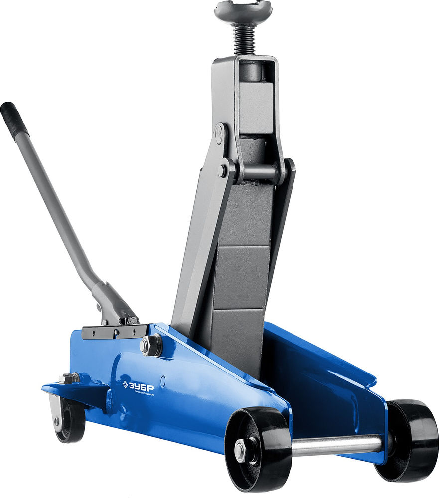 Подкатной домкрат с высоким подъемом 3 т 192 - 533 мм Профессионал ЗУБР Т-77 43055-3