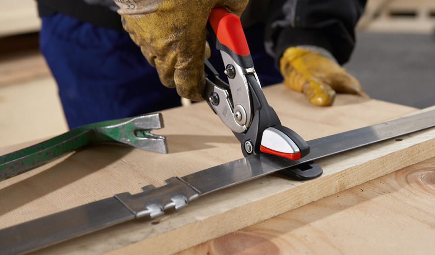 Ножницы для ленточной стали с рычажной передачей 260 мм, рез лент 560 Н/мм2 до 32x1 мм, без отскока D123S ER-D123S