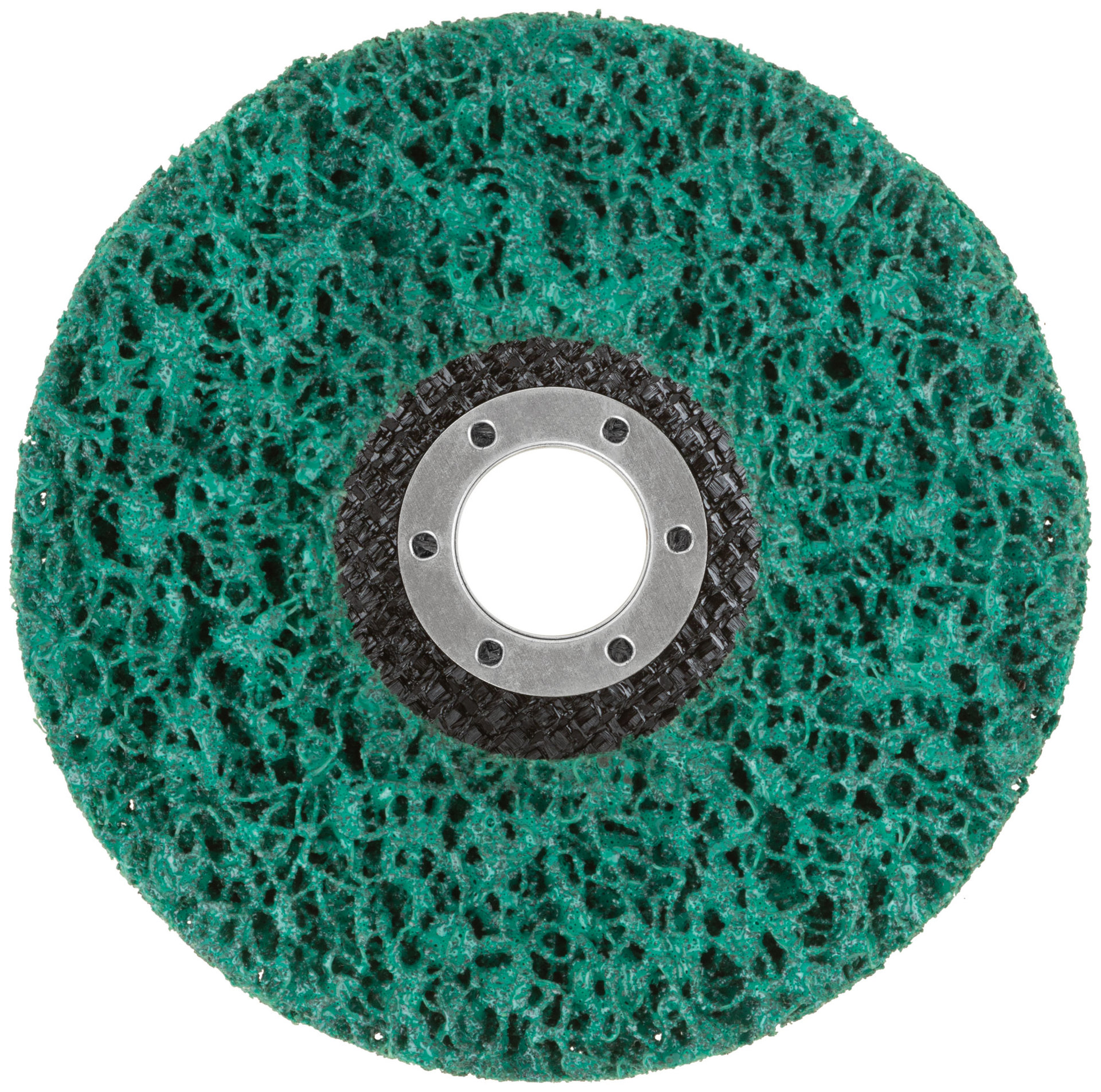 Диск зачистной полимерный 125 мм, зеленый, повышенной жесткости (39636М)