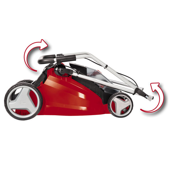 Газонокосилка акк Einhell PXC GE-CM 43 Li M, 2х18B,BL,2х4.0Ач,2xЗУ,43см,63л,мульчирование (3413130)