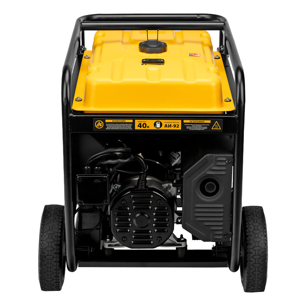 Генератор бензиновый PS-120EA, 12 кВт,230 В, 40л, разъем ATS,эл.старт Denzel (946964)