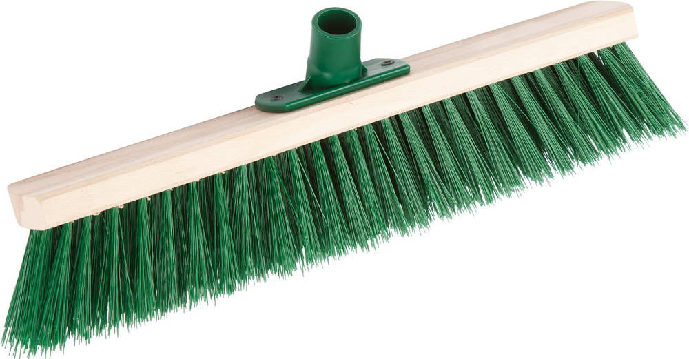 Щетка уличная EURO 40 см, буковая колодка с пластиковым резьбовым держат. для черенка d 22 мм, щетина 60мм, 5-рядная, без черенка GRINDA 39250-400