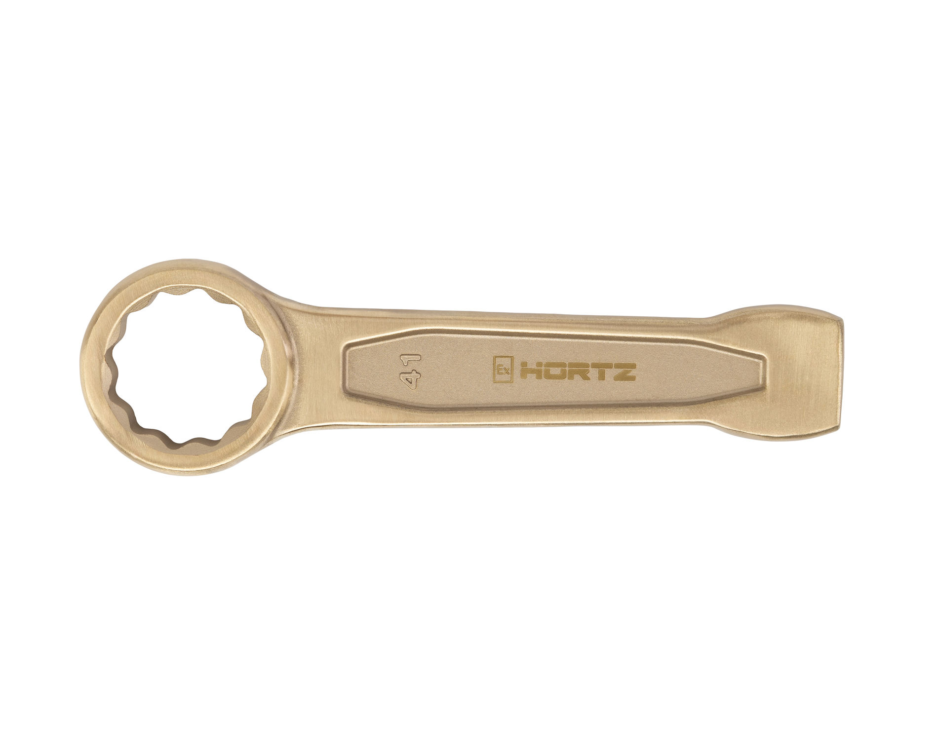 Ключ гаечный накидной ударный 41 искробезопасный сплав AlCu, HORTZ