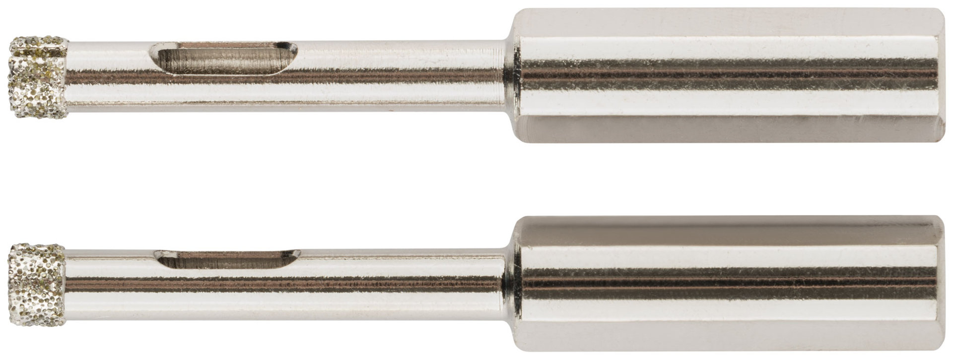 Коронки кольцевые по керамограниту, камню и кафелю алмазные, набор 2 шт., 6х65 мм (16201)