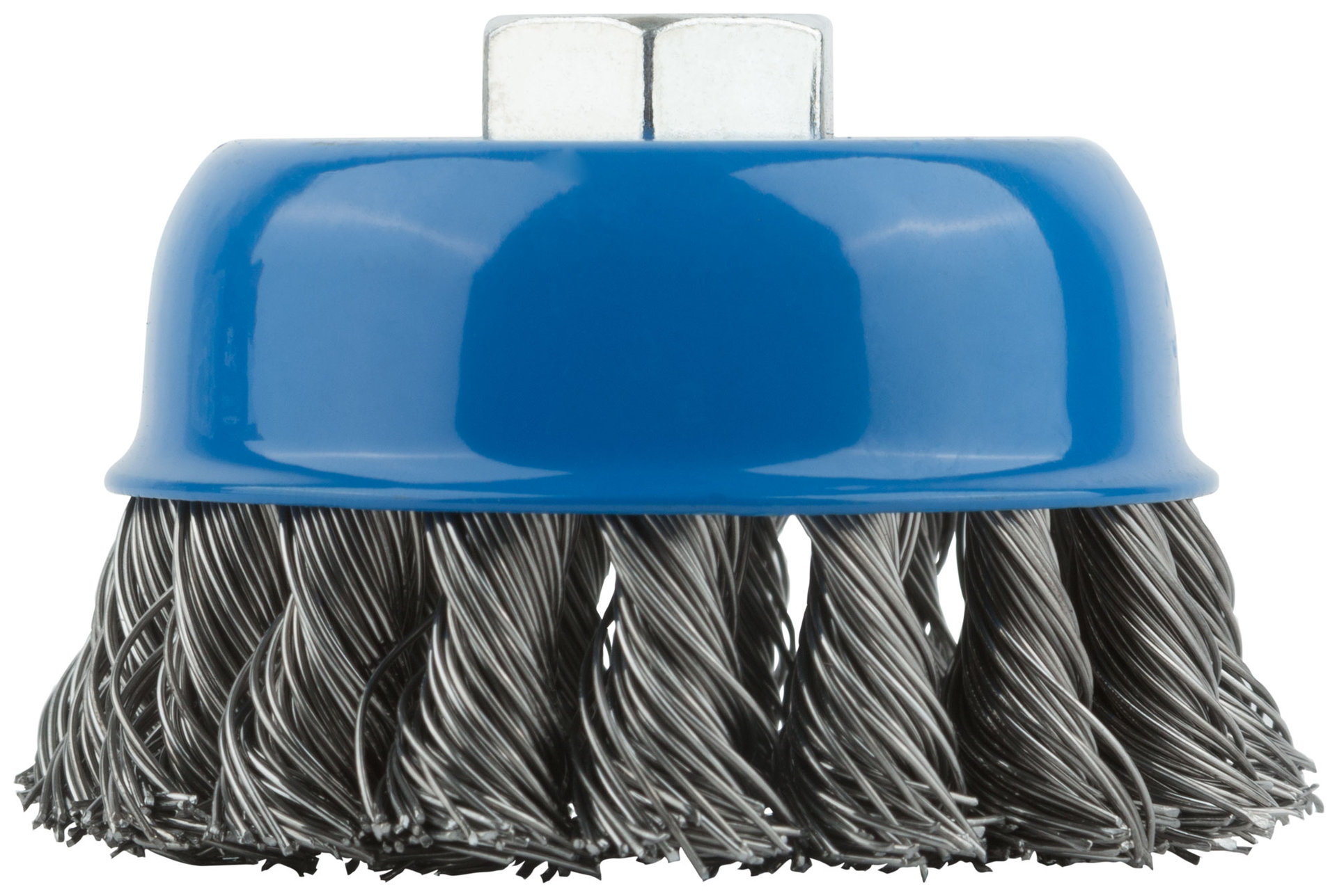 Корщетка, тип чашка, гайка М14, стальная витая проволока 75 мм (38952М)