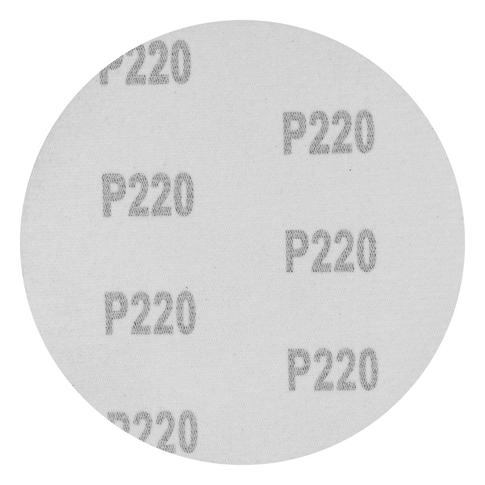 Круг абразивный на ворсовой подложке под липучку, P 220, 125 мм, 10 шт Matrix (73870)