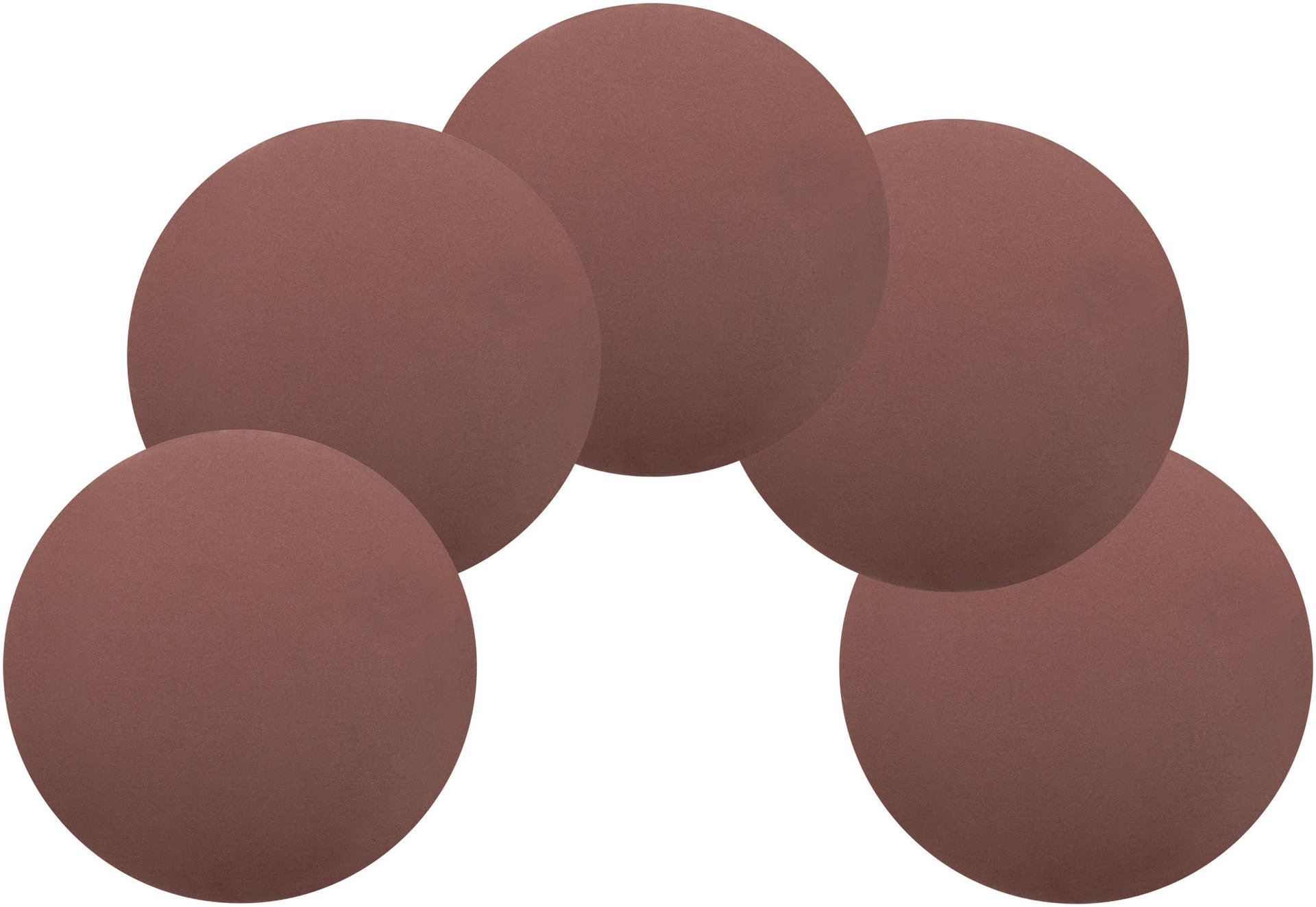 Круги шлифовальные сплошные (липучка), алюминий-оксидные, 125 мм, 5 шт. Р 240 (39829М)