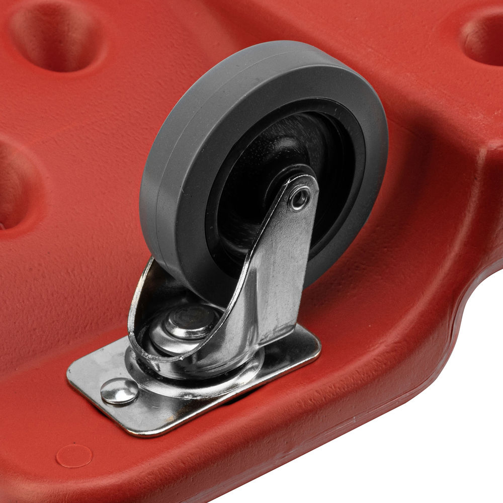 Лежак ремонтный на шести колесах, 1000 х 475 х 128 мм, пластиковый Matrix (567485)