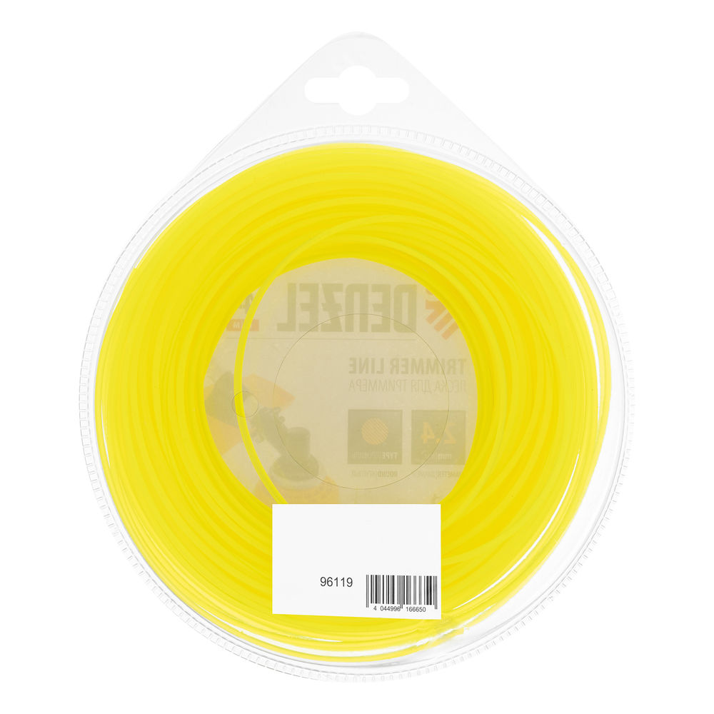 Леска для триммера, круглая 2.4 мм х 44 м, блистер Flex cord Denzel (96119)