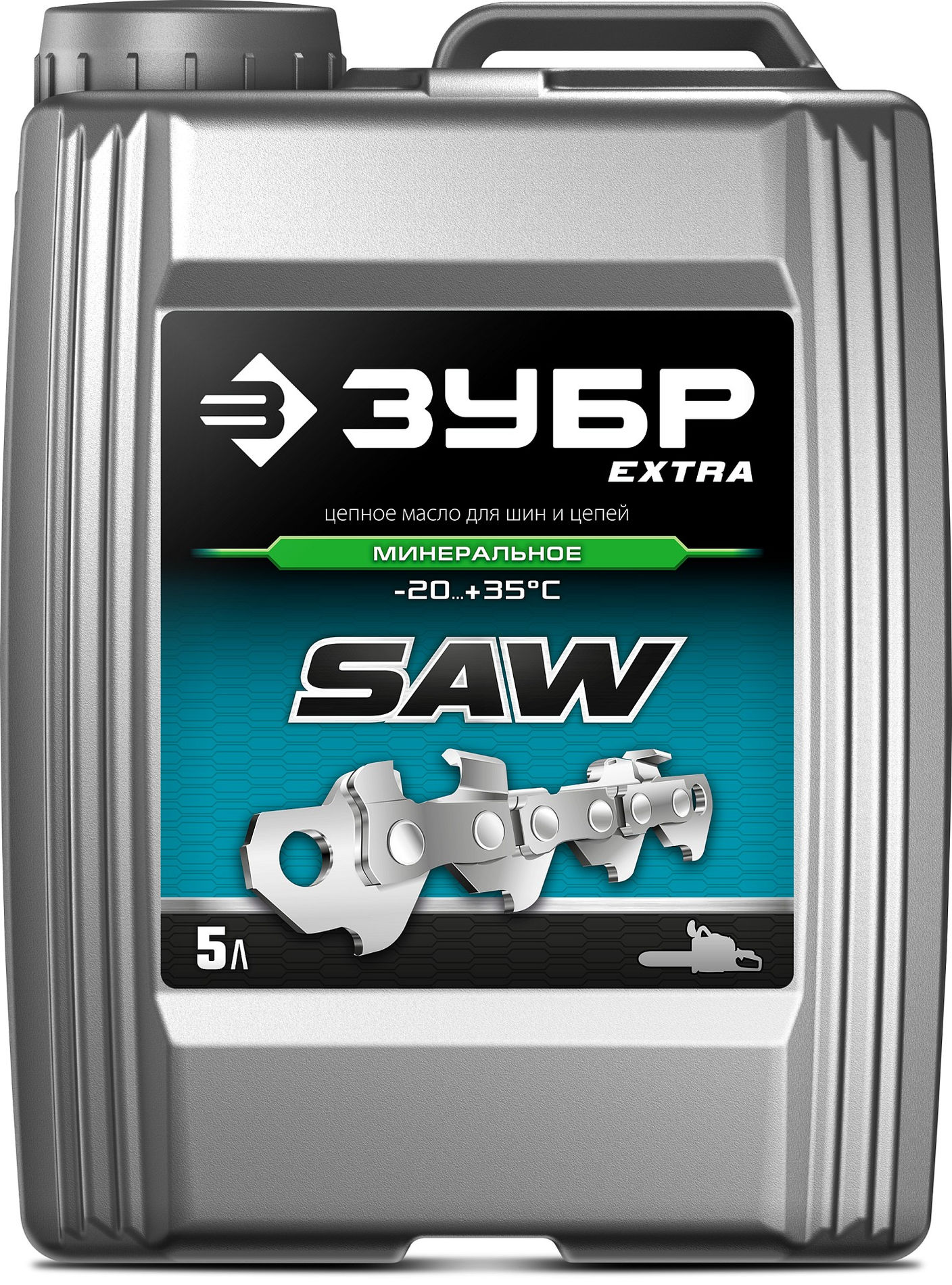 Масло цепное минеральное EXTRA 5 л для бензо- и электропил ЗУБР 70622-5
