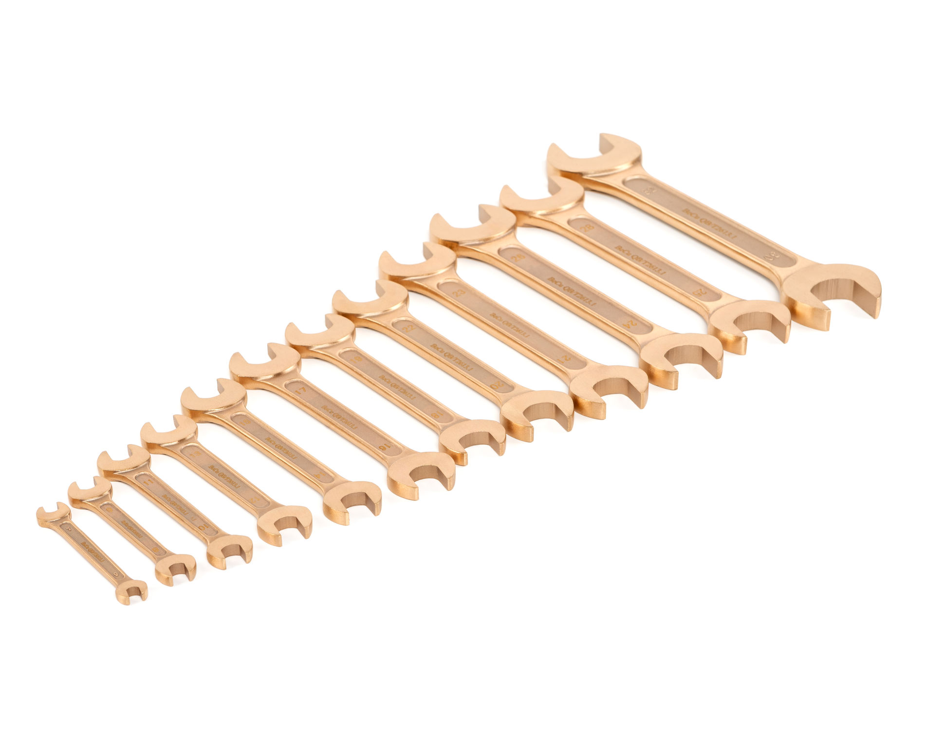 Набор ключей гаечных рожковых двусторонних искробезопасных (6-32) BeCu № A-12, HORTZ