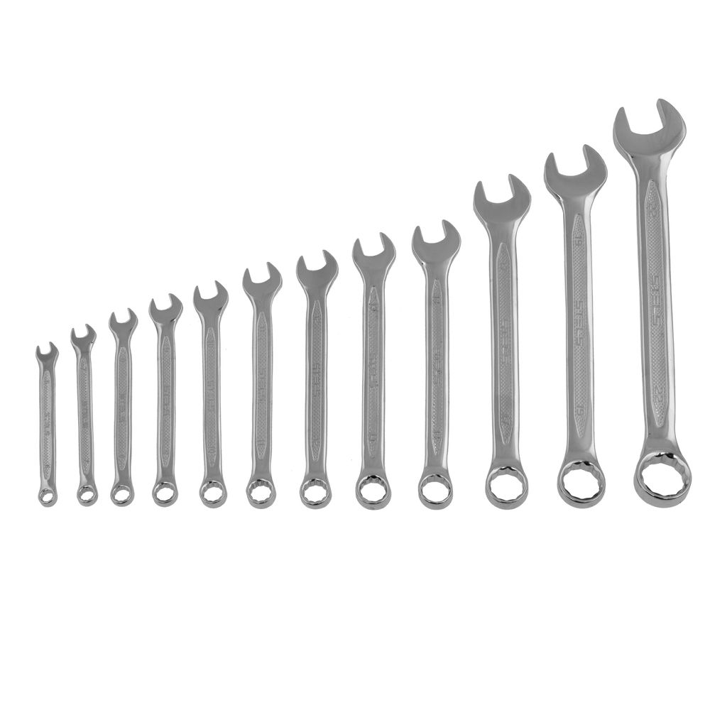 Набор ключей комбинированных 12 шт, 6-22 мм, антислип Stels (15284)