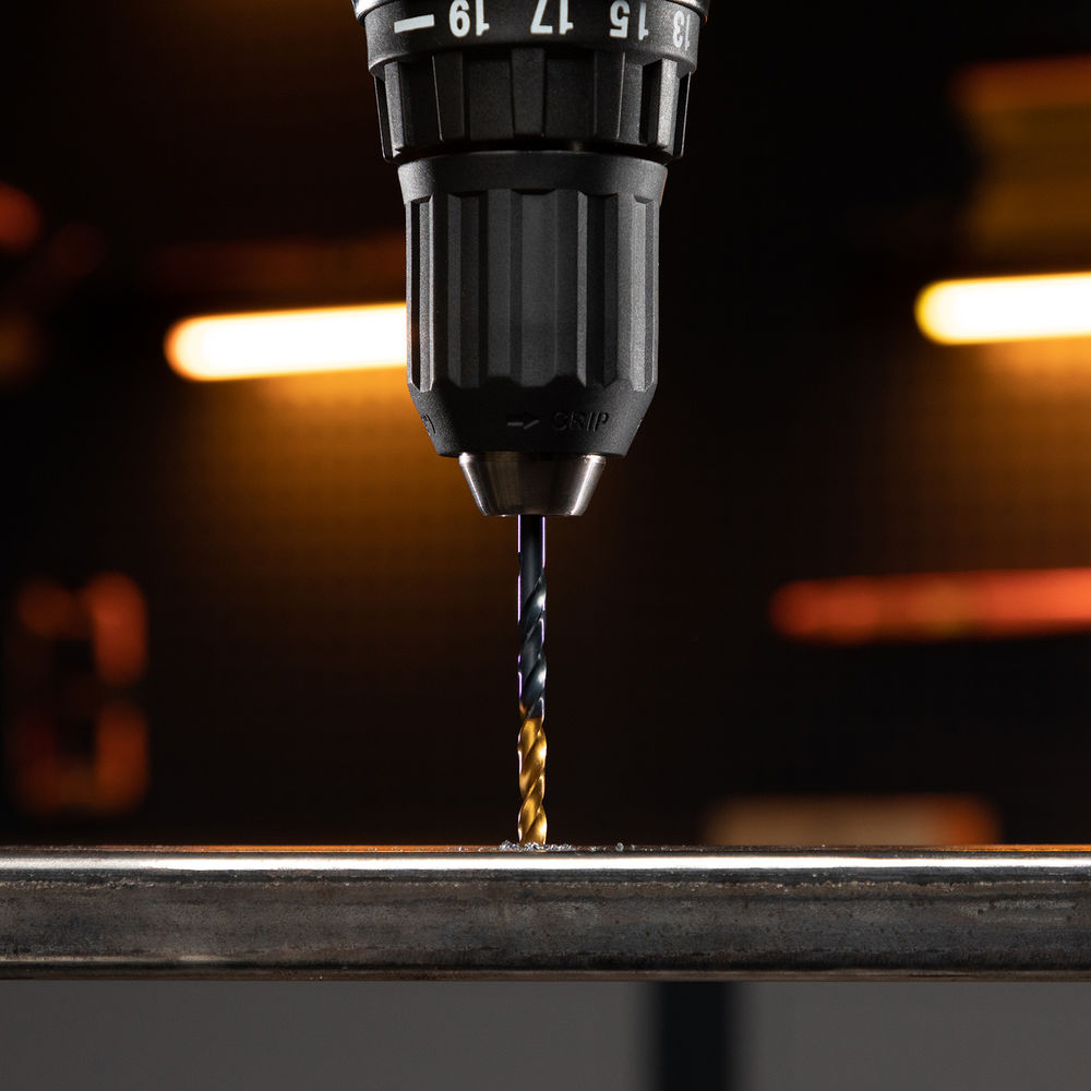 Набор сверл по металлу, 1-10 мм, HSS-Tin, Golden Tip, 10 шт Denzel (72316)