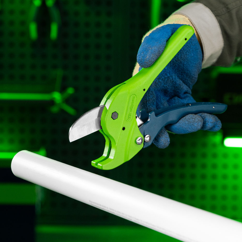 Ножницы для резки изделий из пластика, усиленные, полуавтомат, D до 35 мм Сибртех (78406)