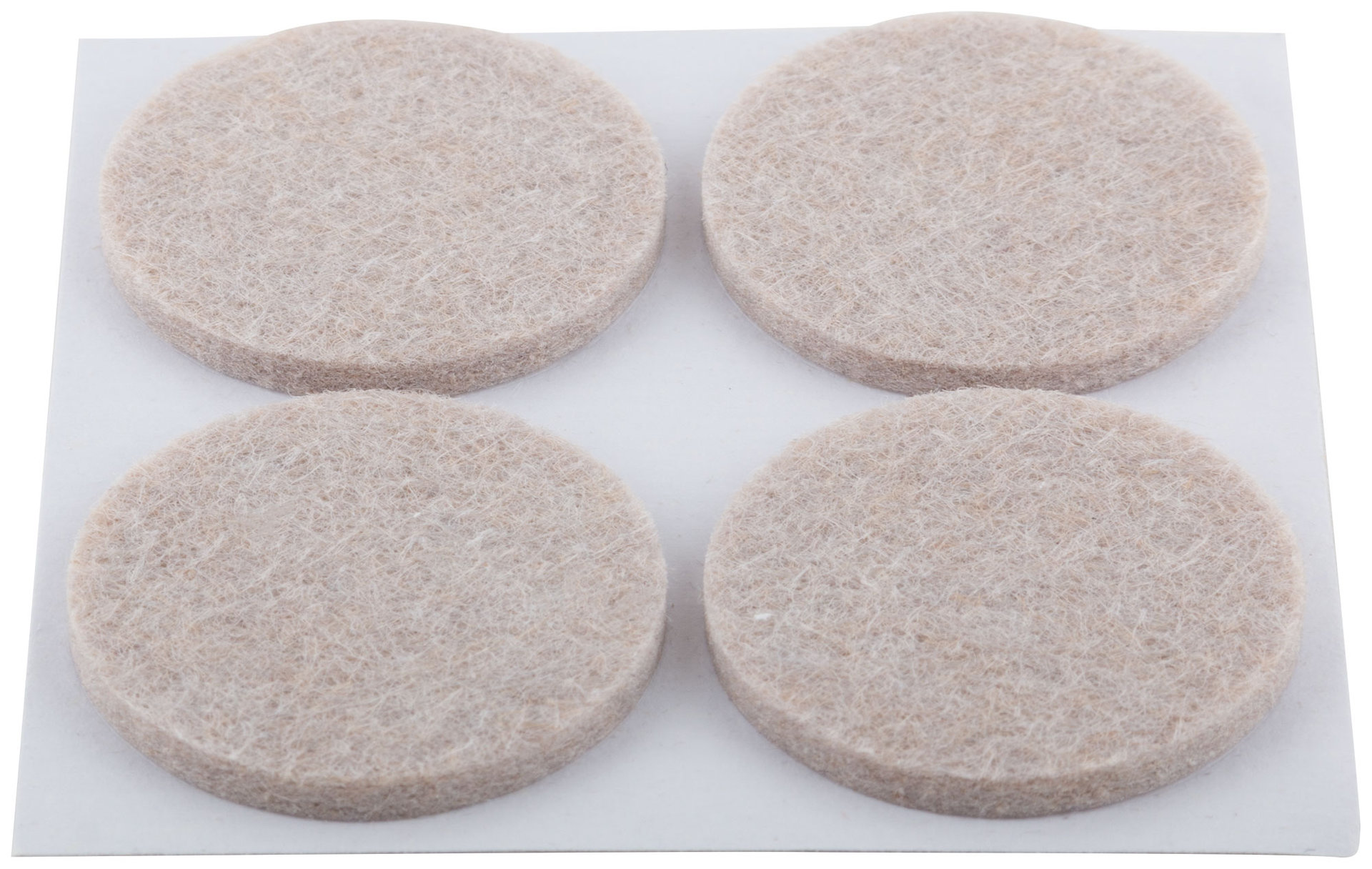 Подкладки для мебели самоклеющиеся круглые 34 мм, 4 шт., войлок (67511)