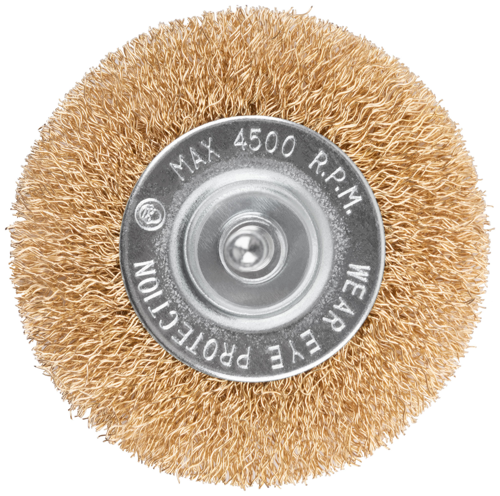 Щетка для дрели, тип Плоская, латун. витая проволока 0,3 мм, 75 мм, блистер, CUTOP Profi (82-916)