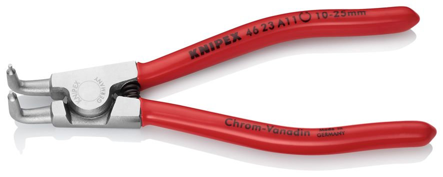 Щипцы для внешних стопорных колец, губки 90°, O 10-25 мм, длина 125 мм, хром (KN-4623A11)