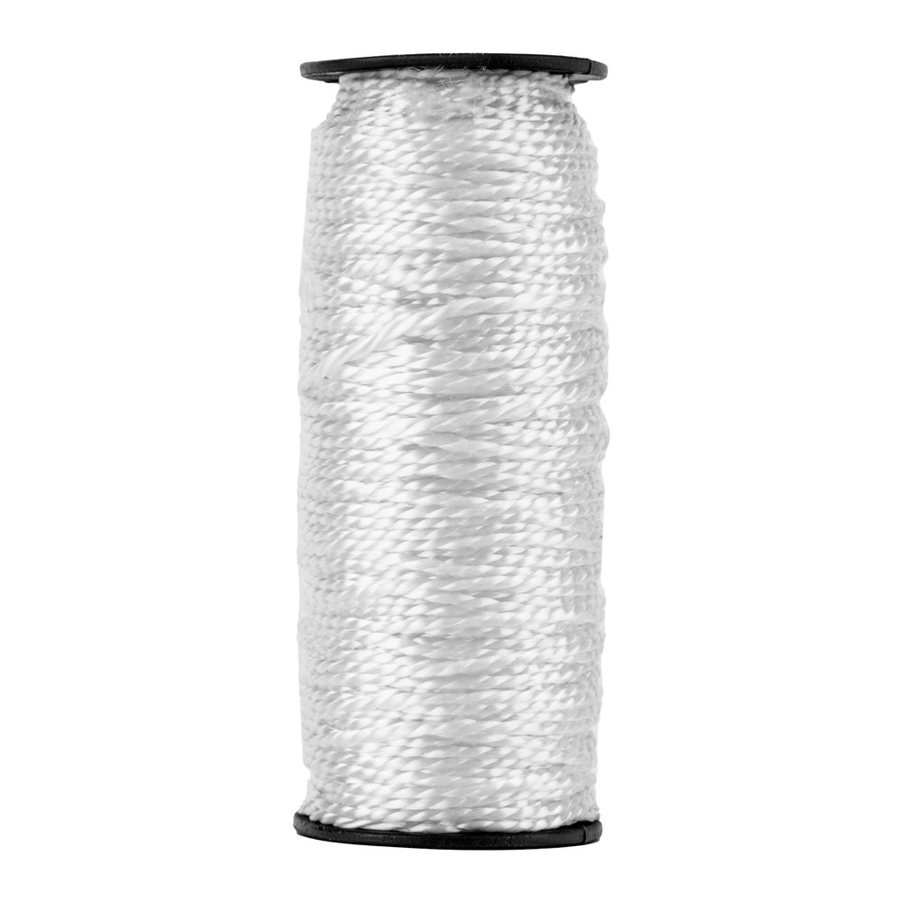 Шнур крученый капроновый, 2 мм, L 50 м, на катушке, Сибртех (93964)