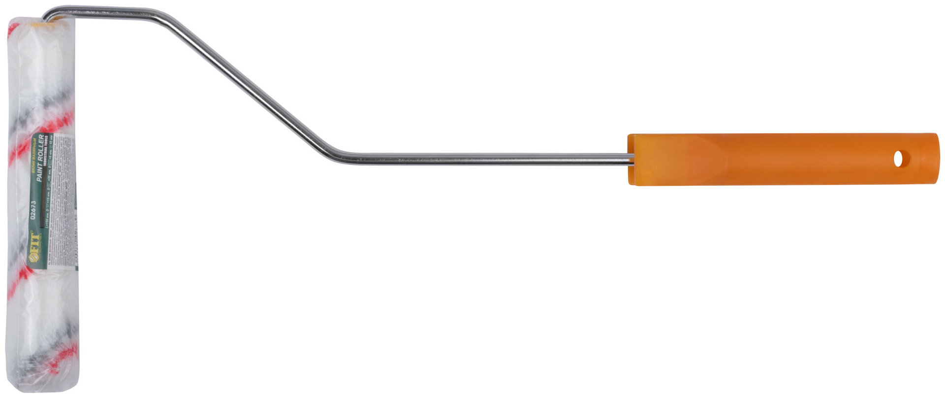 Валик полиакрил. мини Профи, белый с серой и красной полосками, диам. 15/35 мм, ворс 10 мм, 150 мм (02673)