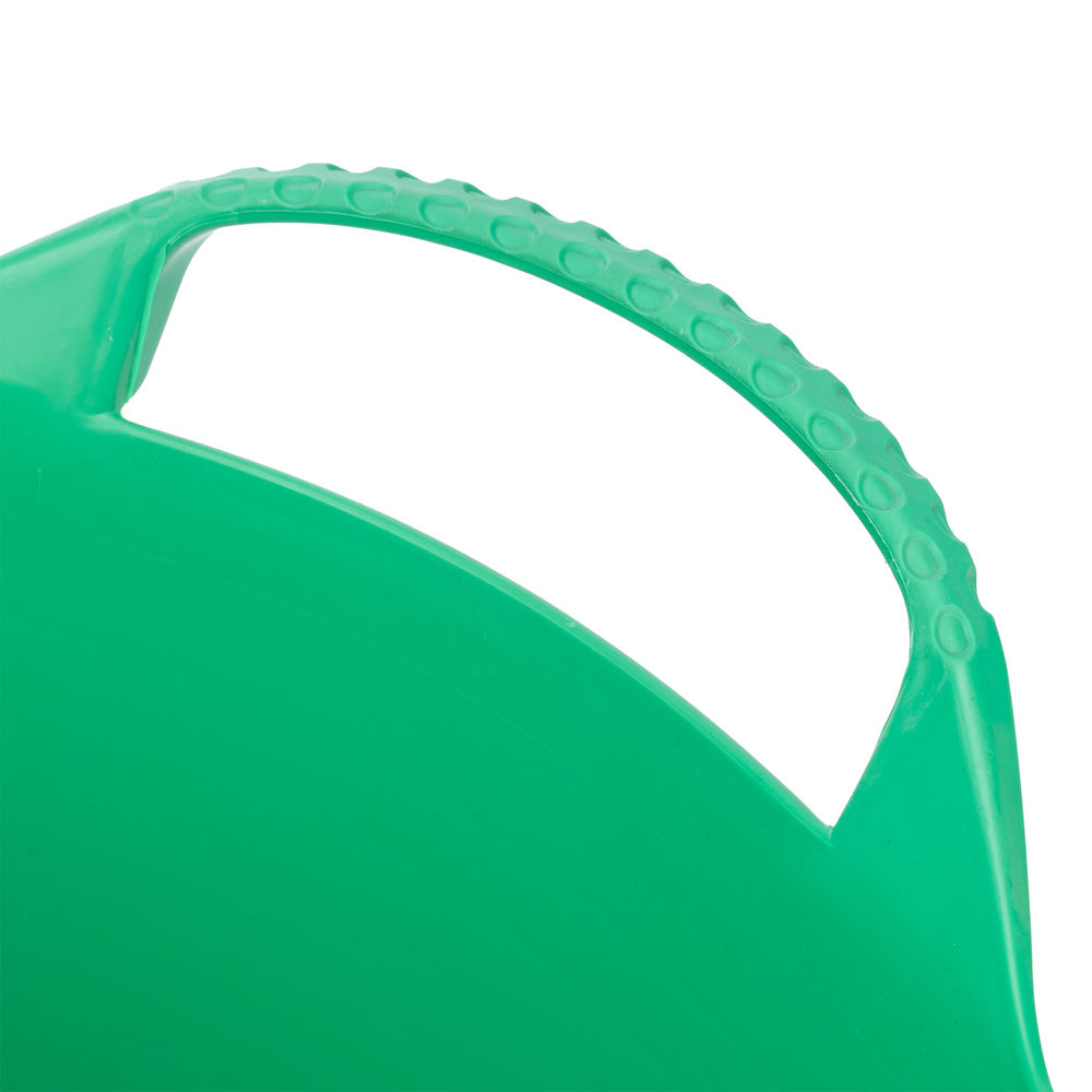 Ведро гибкое сверхпрочное, 28 л, зеленое, Сибртех (67512)