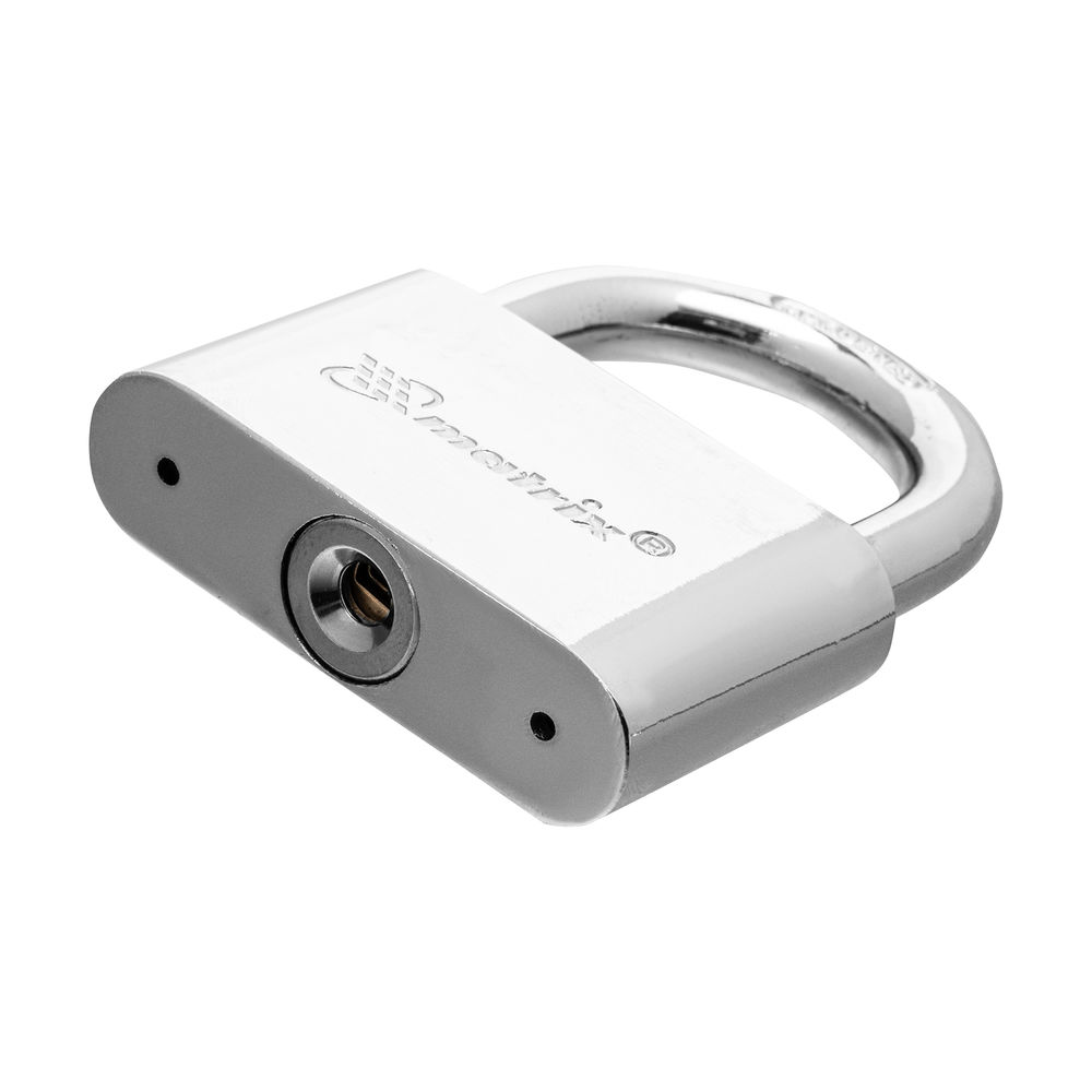 Замок навесной, хромированное покрытие 70 мм Matrix (91803)