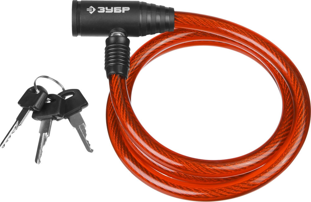 Замок тросовый 950 мм, d 10 мм, 3 ключа ЗУБР 37263-95