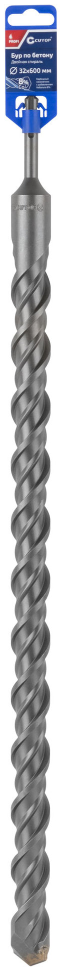 Бур по бетону CUTOP, Profi, двойная резьба, SDS-Plus, 32 х 600 мм (40-400)