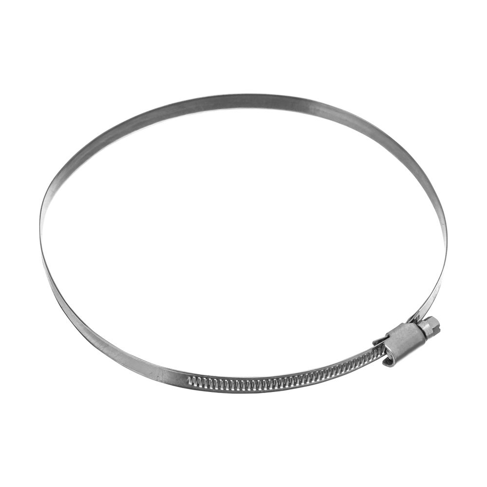 Хомуты нержавеющая сталь, Стандартное болтовое крепление 140-160 мм, 25 штук в упаковке, ширина 9 мм Сибртех (47593)