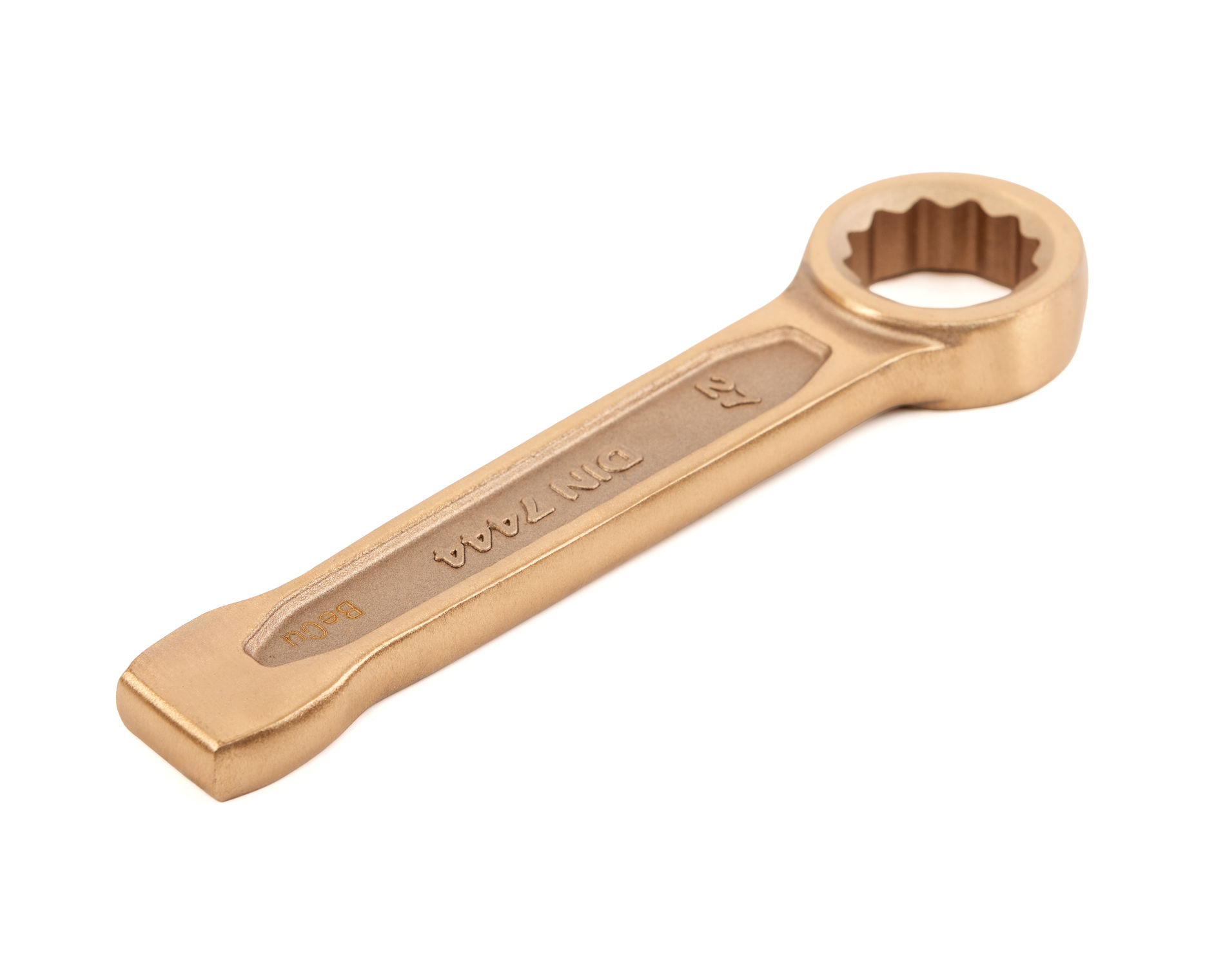 Ключ гаечный накидной ударный 27 искробезопасный сплав BeCu, HORTZ