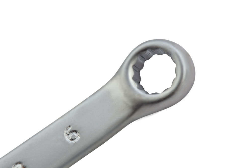 Ключ комбинированный, 6 мм, CrV, матовый хром Matrix