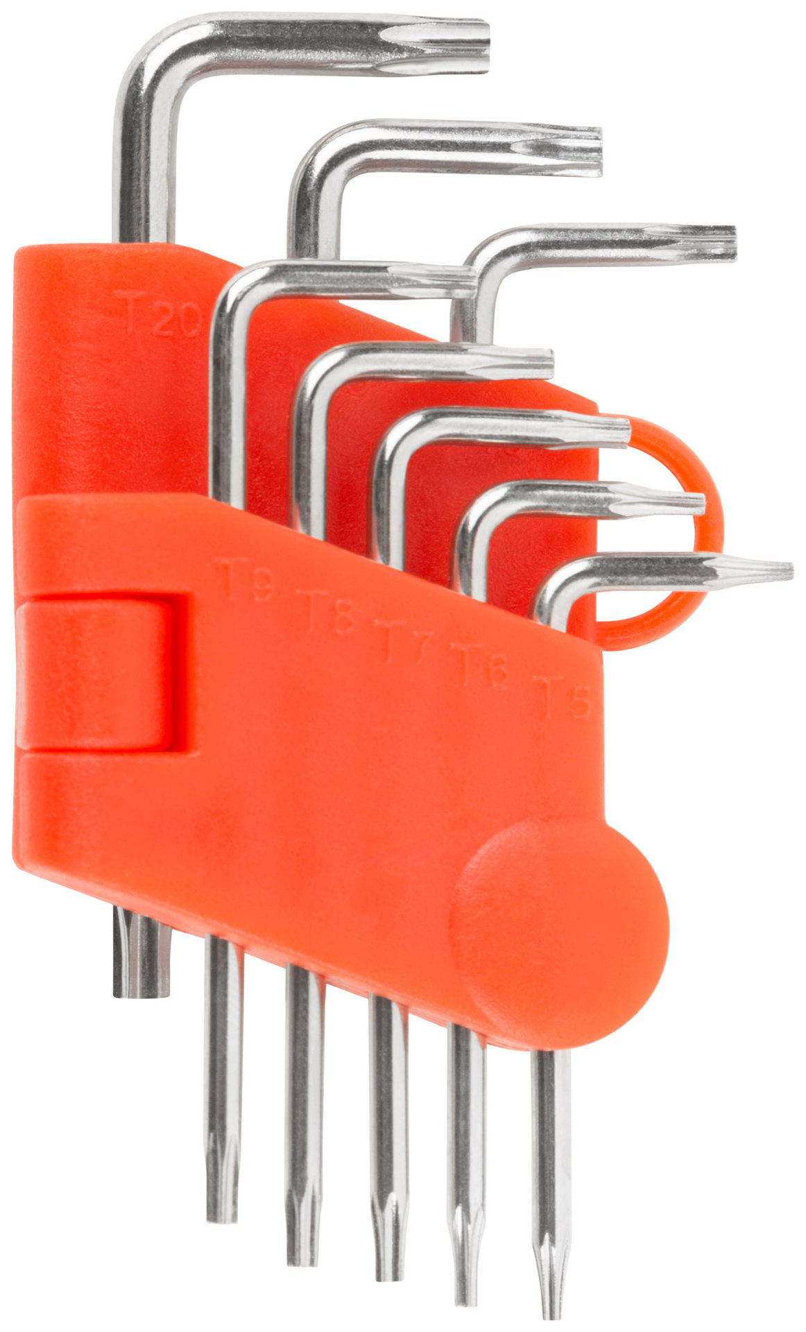 Ключи TORX CrV 8 шт. Т5-Т20, в пластиковом держателе (64001)