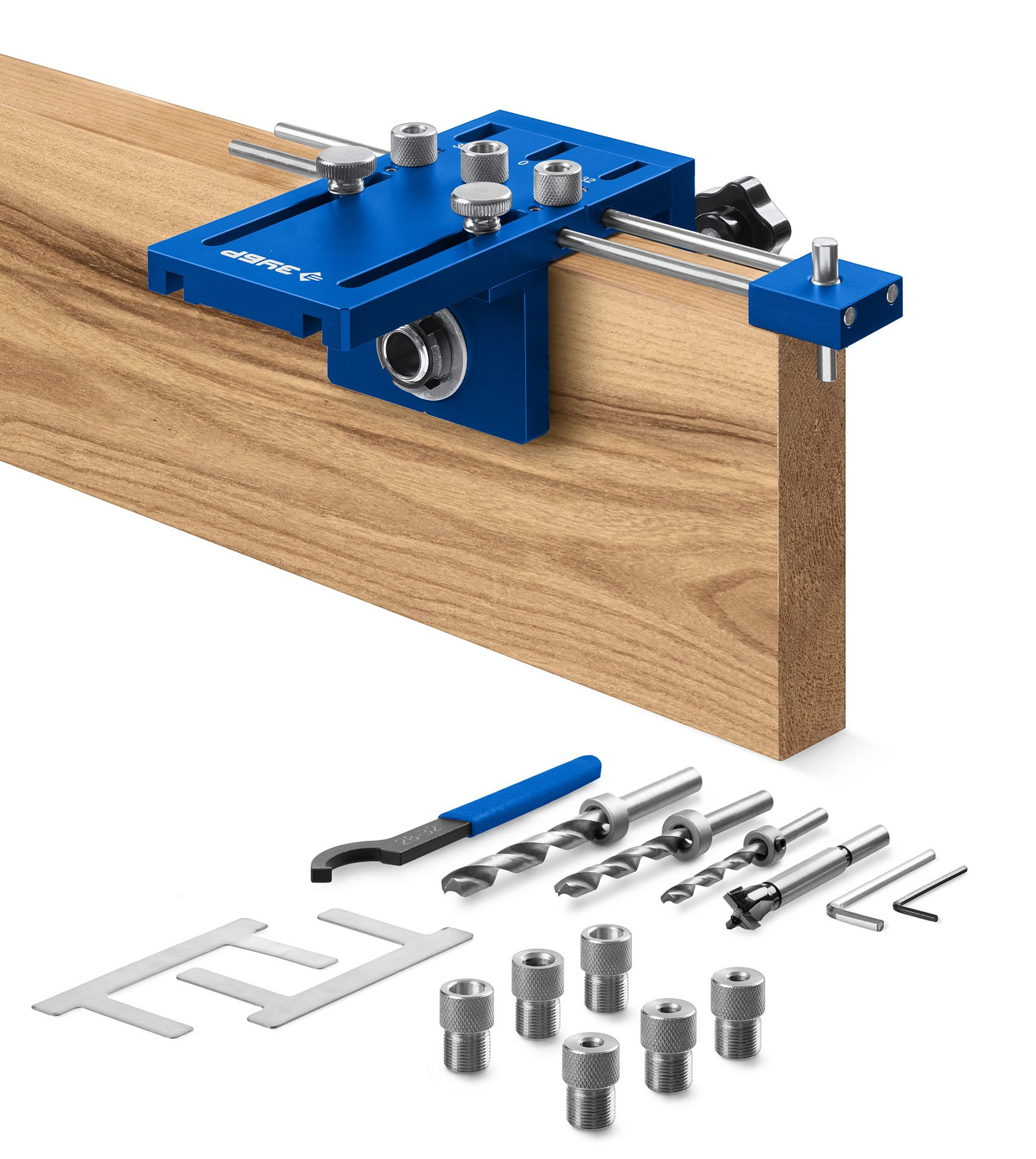 Кондуктор для угловых соединений 4 отверстия, в кейсе ЗУБР Профессионал 30085  
