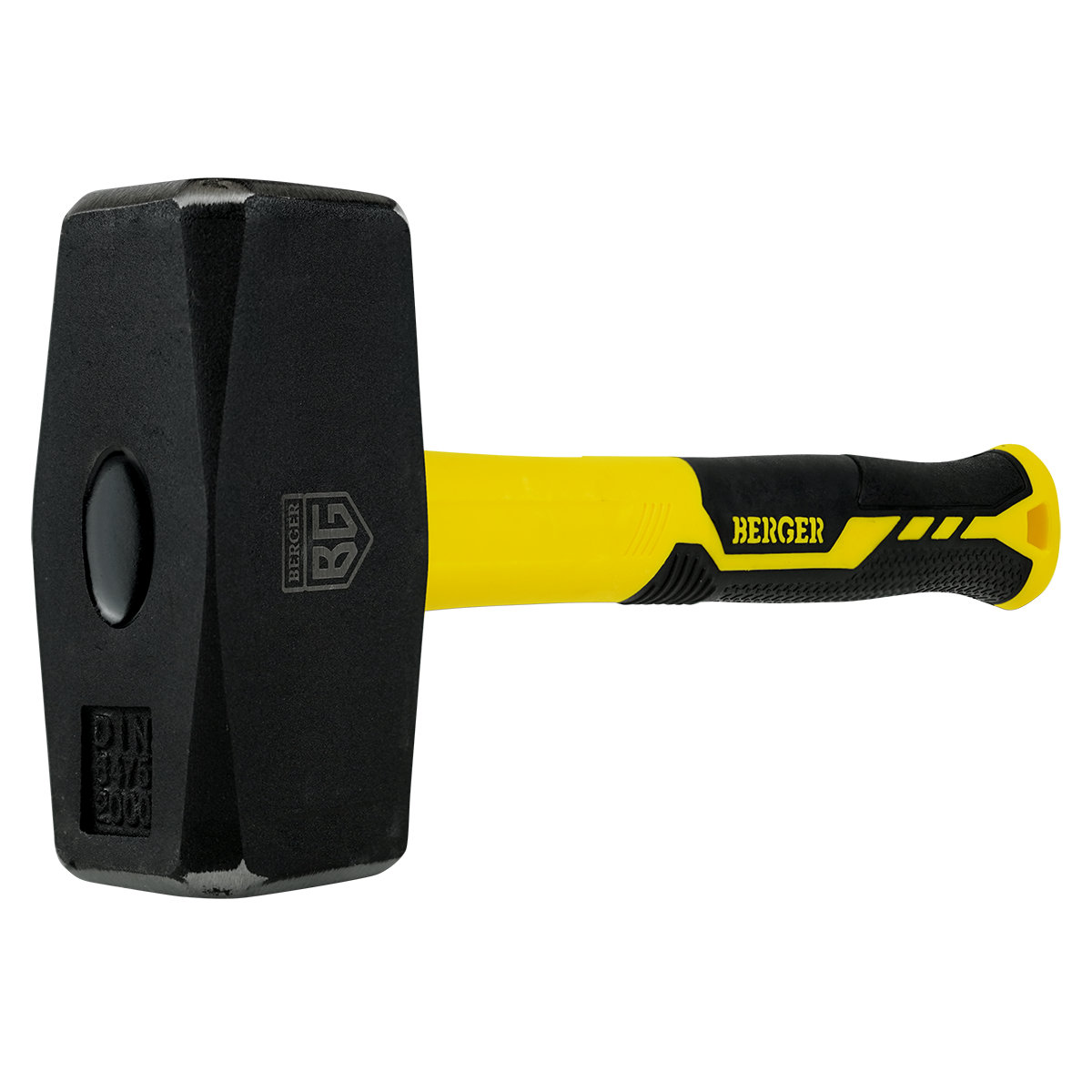 Кувалда кованая 2000 г., фиберглассовая рукоятка, BERGER BG1518