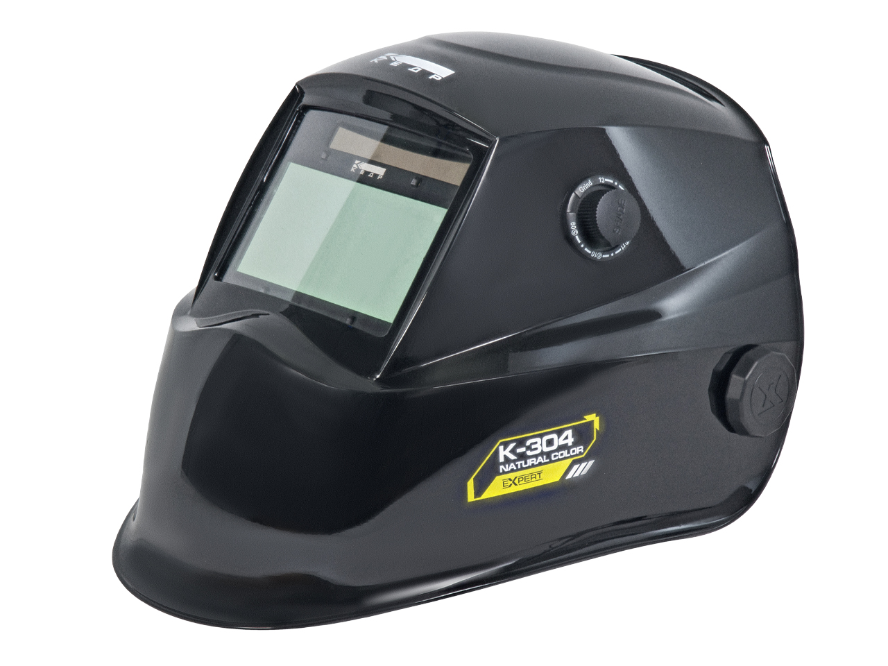 Маска сварщика КЕДР (В РАЗОБР.ВИДЕ) К-304 natural color EXPERT, черная