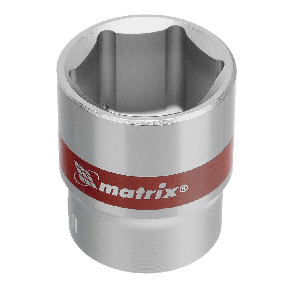 Набор торцевых головок 3/8, 6 гранные, CrV, 8-19мм, 10 штук Matrix