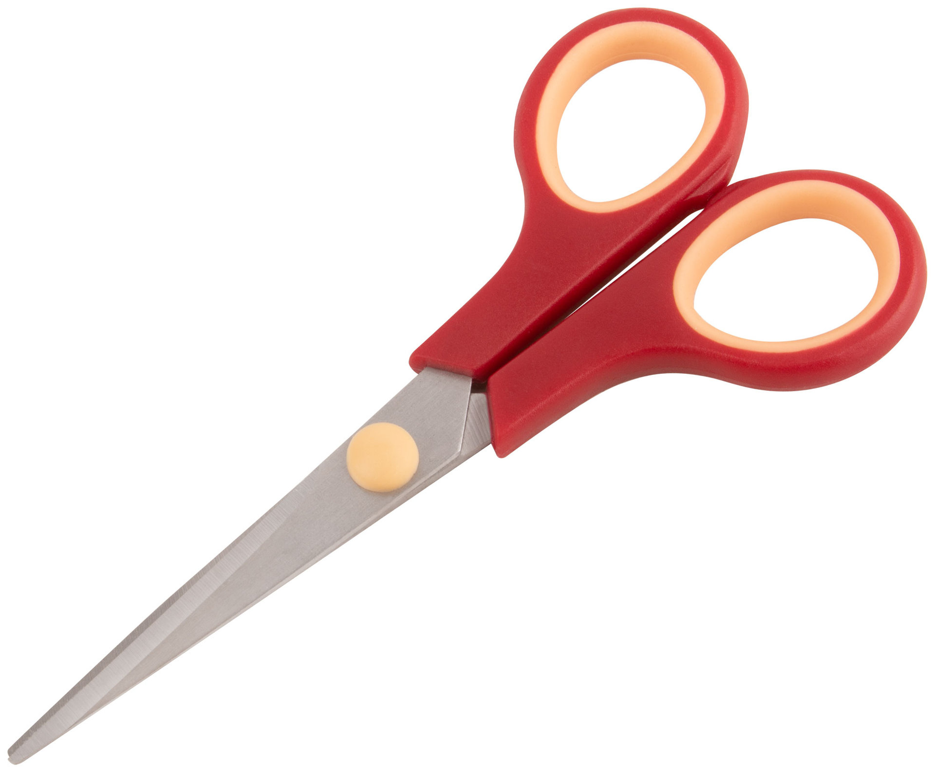 Ножницы бытовые нержавеющие, прорезиненные ручки, толщина лезвия 1,4 мм, 135 мм (67328)