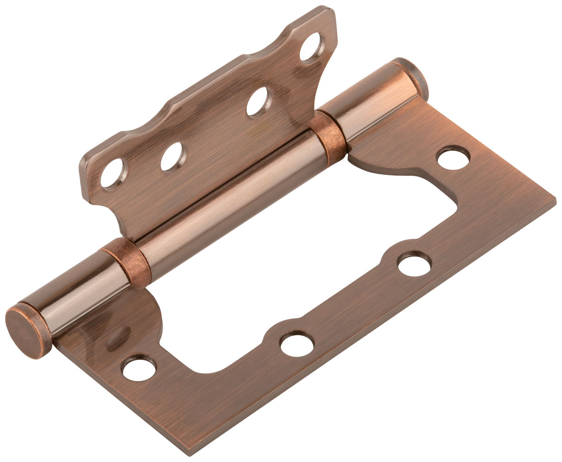 Петля дверная универсальная (без врезки) Стандарт 100х75х2,5 мм медь (2ВВ - АС) (66312)