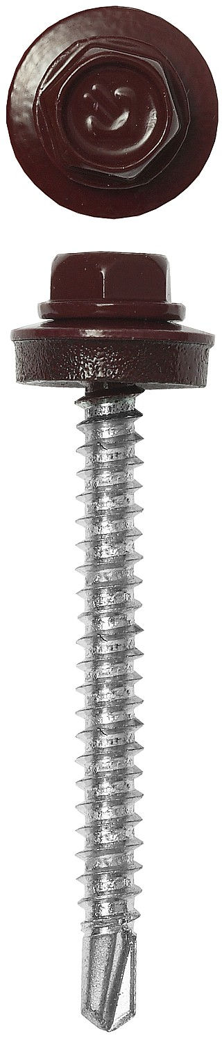 Саморез кровельный 80 х 4.8 мм, темно-красный, 700 шт СКД 3005 ЗУБР 4-300310-48-080-3005