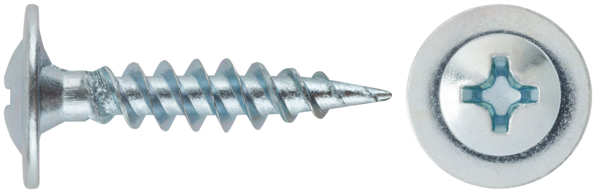 Саморезы для листовых пластин, остроконечные 4,2 х 19 (фасовка 19 шт) (22719-2)