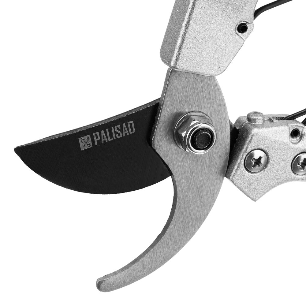 Секатор прямого реза, 180 мм, металлические обрезиненные рукоятки, Palisad (60503)