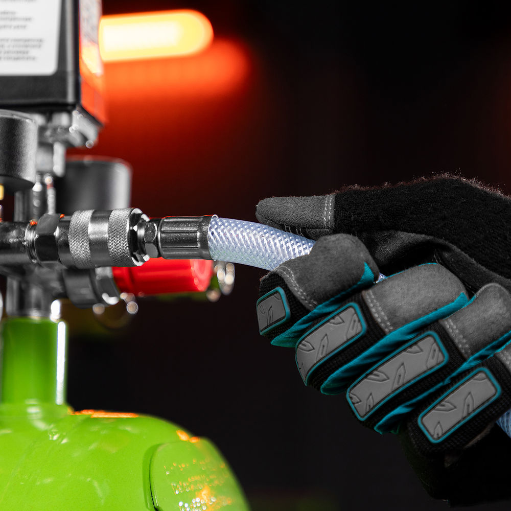 Шланг пневматический ПВХ, 10 x 16 мм, 18 бар, армированный, прозрачный, быстросъемное соединение, 30 м Stels (57027)