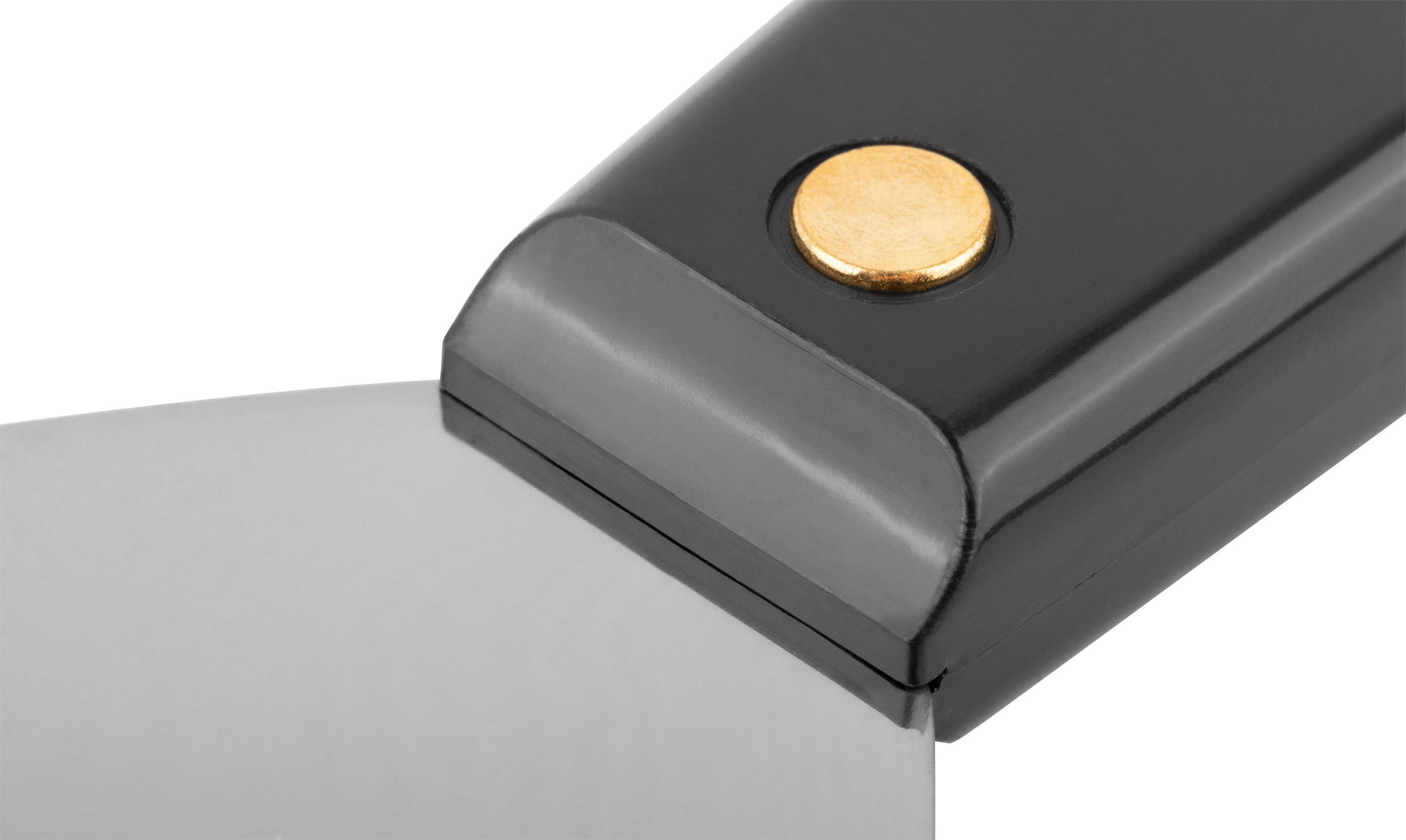 Шпатель для удаления ржавчины Профи, толщ. лезвия 1 мм, пластик.ручка с метал.бойком 4 (100 мм) (06410)