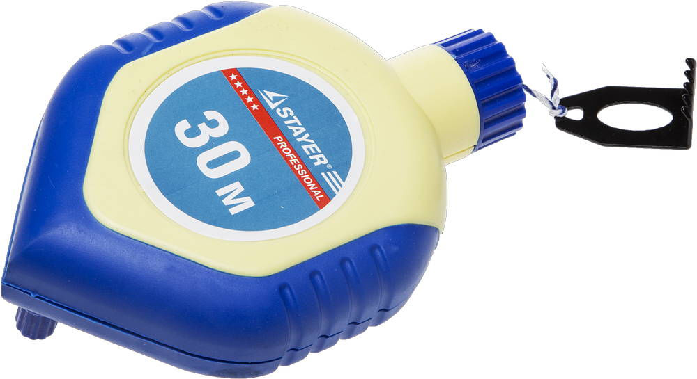 Шнур-отвес разметочный 30 м, 110 г, в двухкомпонентном корпусе STAYER Professional 2-06381