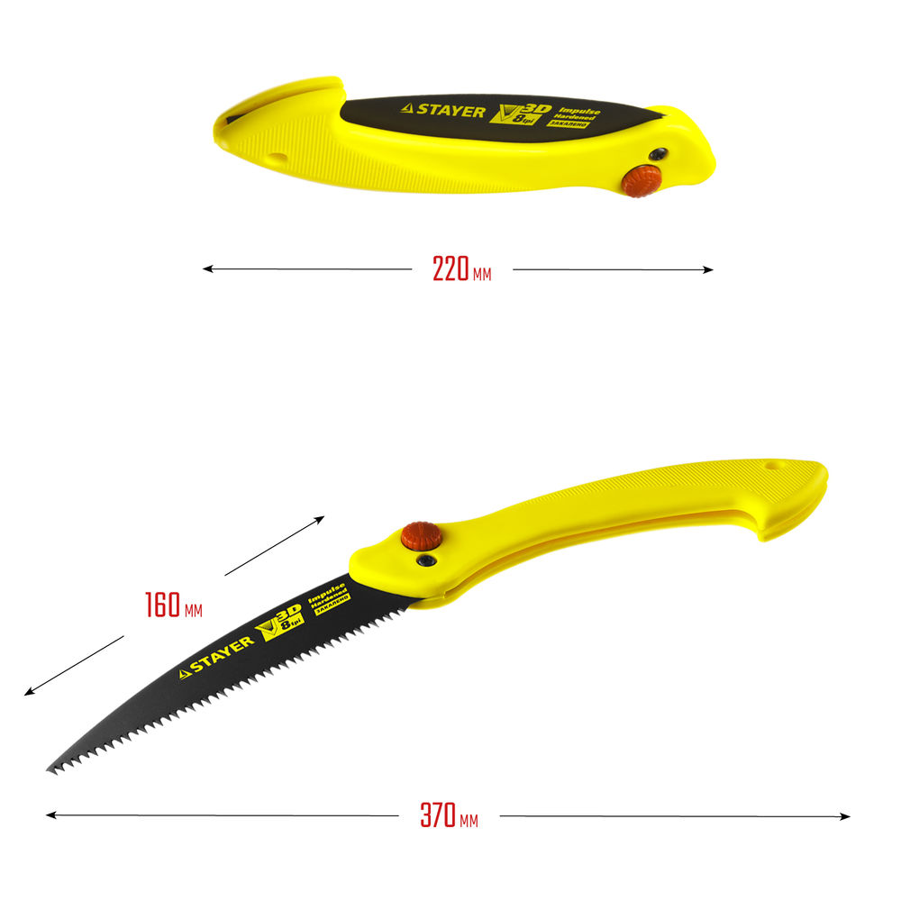 Ножовка Cobra Camp, 160 мм, для быстрого реза сырой древесины STAYER 15085