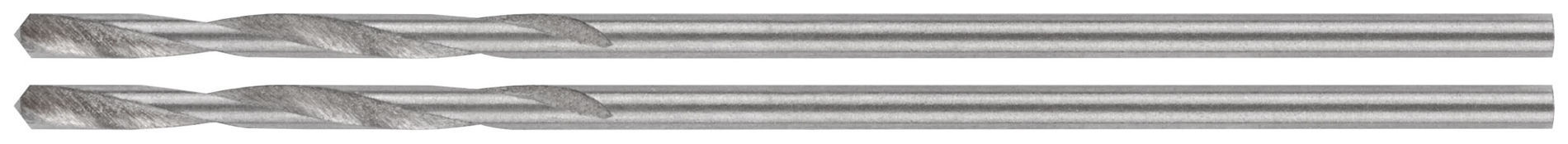 Сверла по металлу HSS шлифованные в блистере, угол заточки 135°, 1,0 x 34 мм (2 шт.) (35621М)